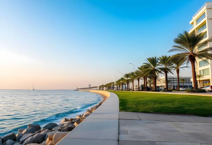 Al Khobar Corniche Morning Reflections on the Waterfront